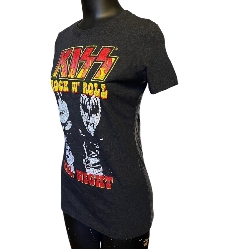 NEW KISS ‘Rock N’ Roll All Night’ Black Tee Sze Medium - Picture 2 of 4